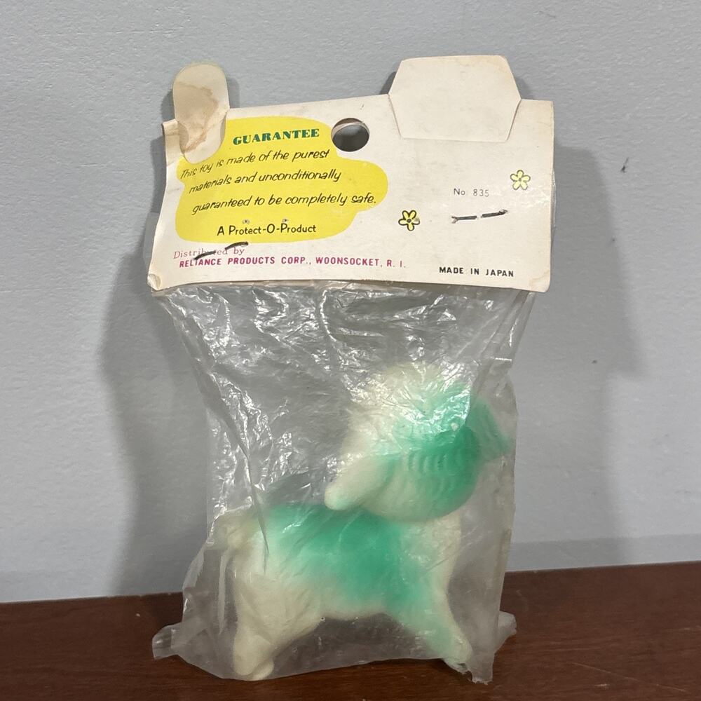 VTG 50s Protect O squeeze Me Lamb Squeaker Toy Japan NOS - Picture 2 of 6